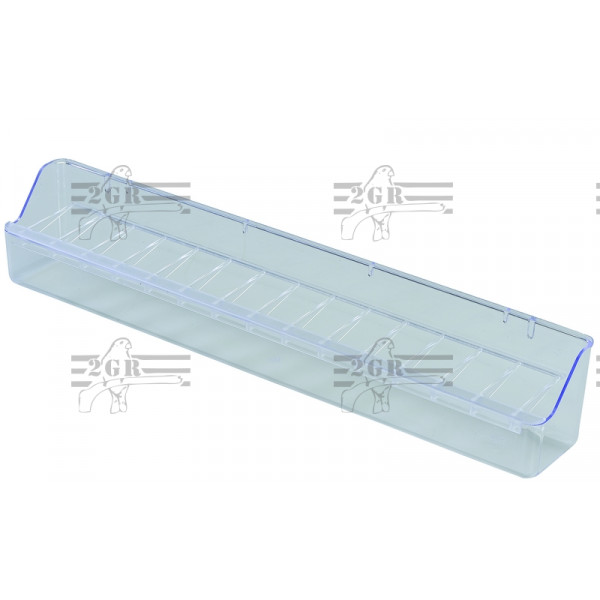 Art.099 kŕmidlo  priehľadné  bez kovových hákov 39 cm